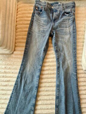 AG Adriano Goldschmied Farrah Bootcut Jeans Size 27 High Rise Designer Denim